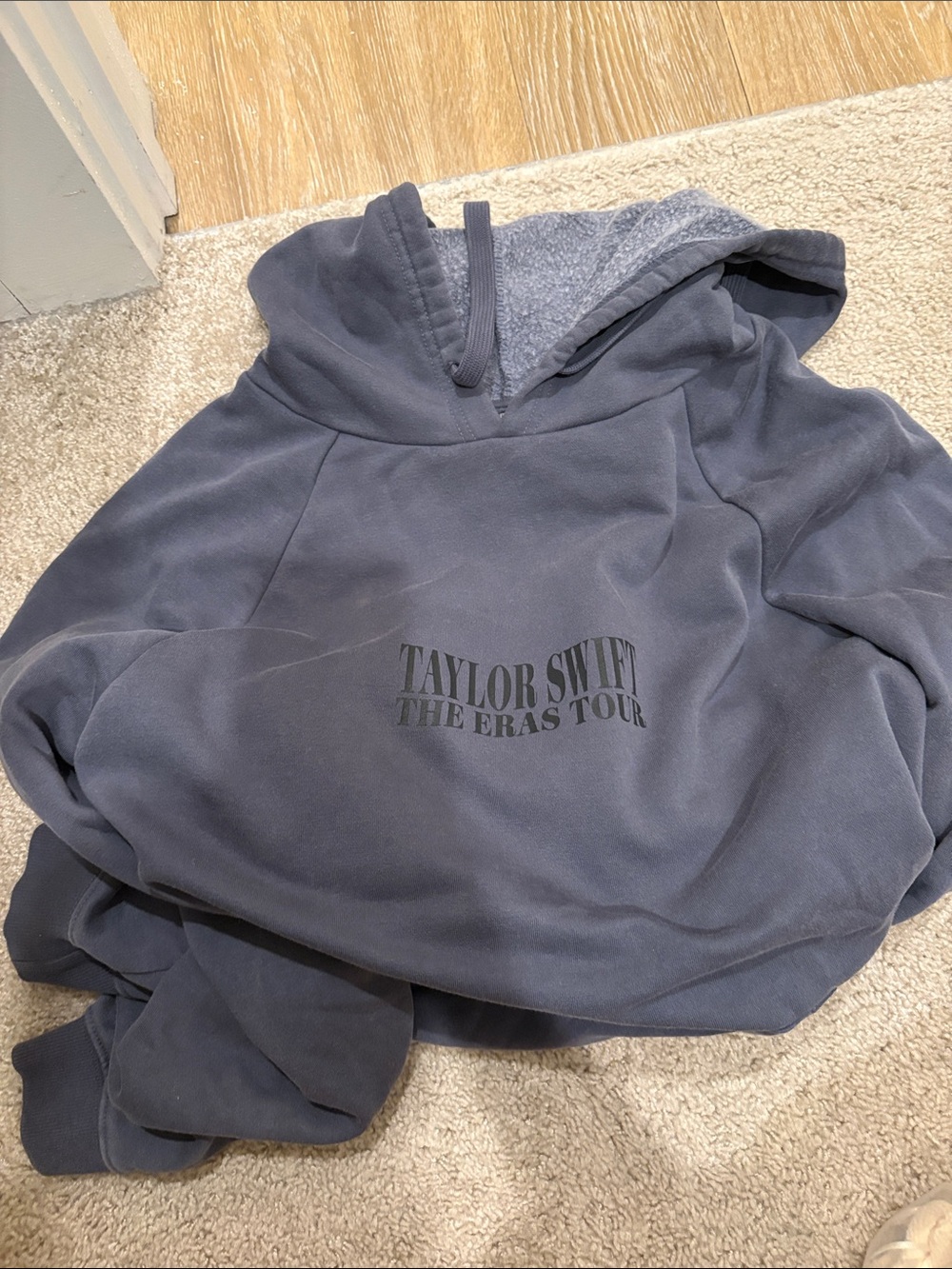 Taylor Swift Navy Crewneck Sweatshirt with Subtle Tour Logo